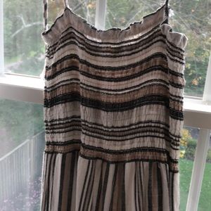 tan striped jump suit